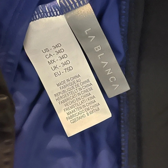 La BLANCA Island Goddess 34D Cup Halter Tankini Top - Picture 7 of 9